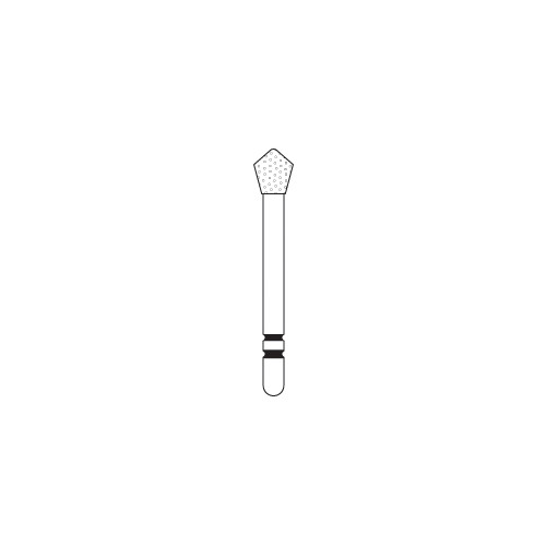 Abrasive Technology T1 2015190 FG Skooter Acorn Medium Grit Diamond Burs 5/Pk