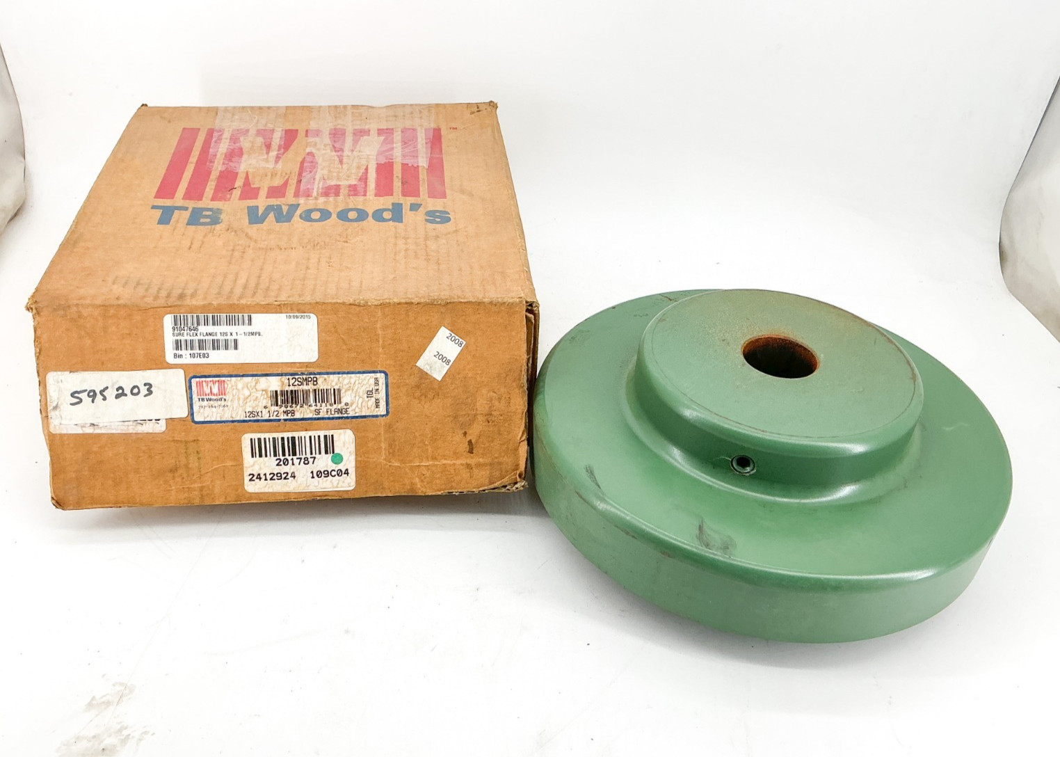 New TB Woods 12SMPB SF Coupling Flange 12SX1 1/2 MPB 1-1/2″ Bore