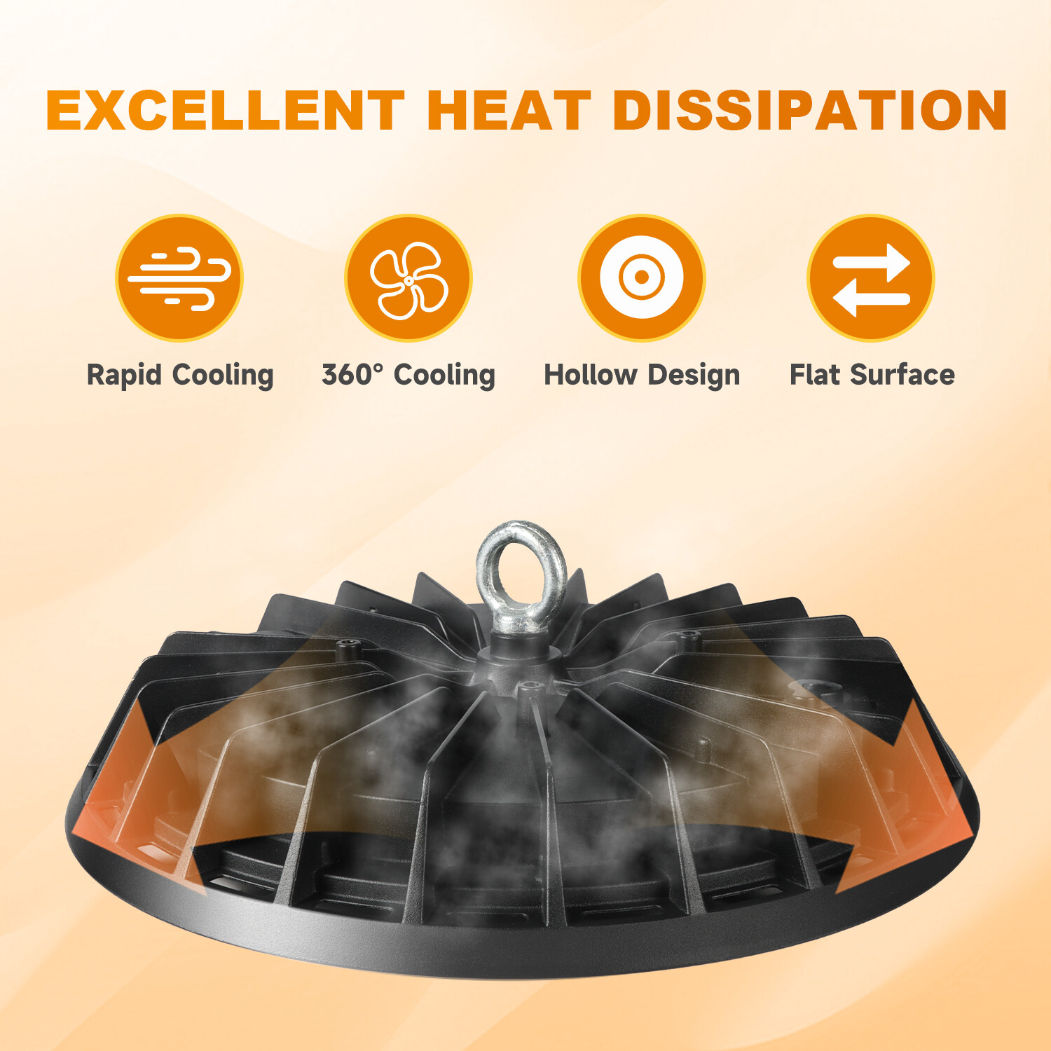 8 Pack 200W UFO Led High Bay Light Shop Industrial Commercial Factory Warehouse