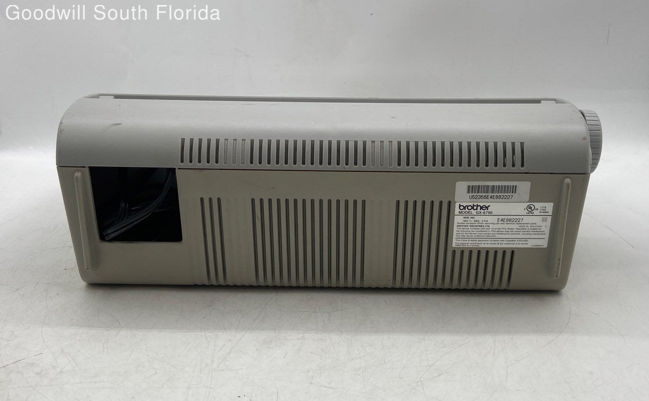 Brother Correctronic GX-6750 Gray Daisy Wheel Electronic Typewriter Not Tested