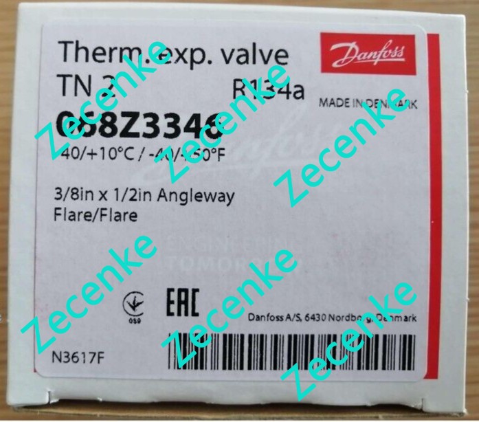 1PC- Danfoss 068Z3346 Thermostatic expansion valve, T 2, R134a/R513A- Brand New