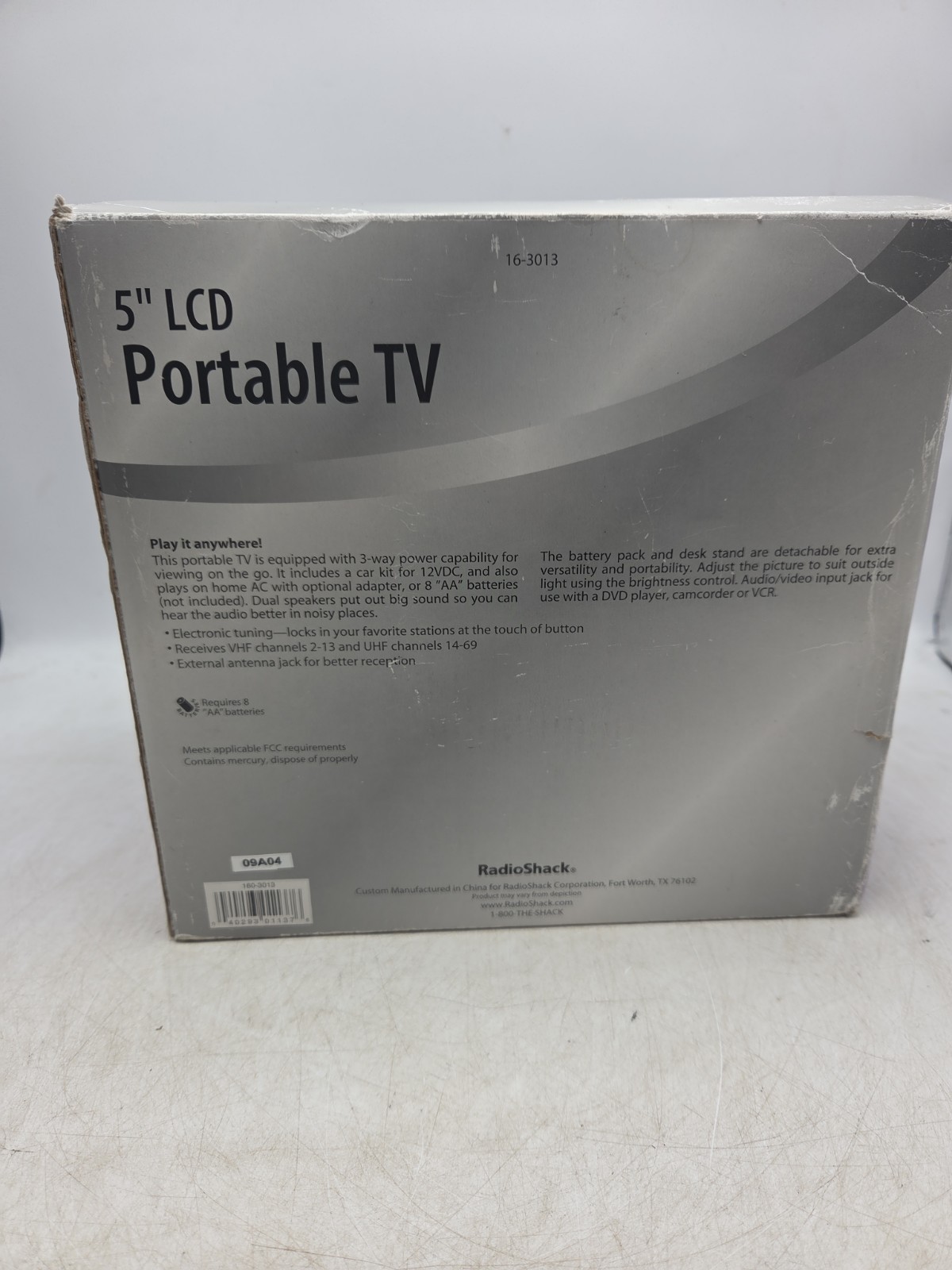 Radio Shack Pocketvision 5” LCD COLOR TV 16-3013 Mini Portable New Open Box