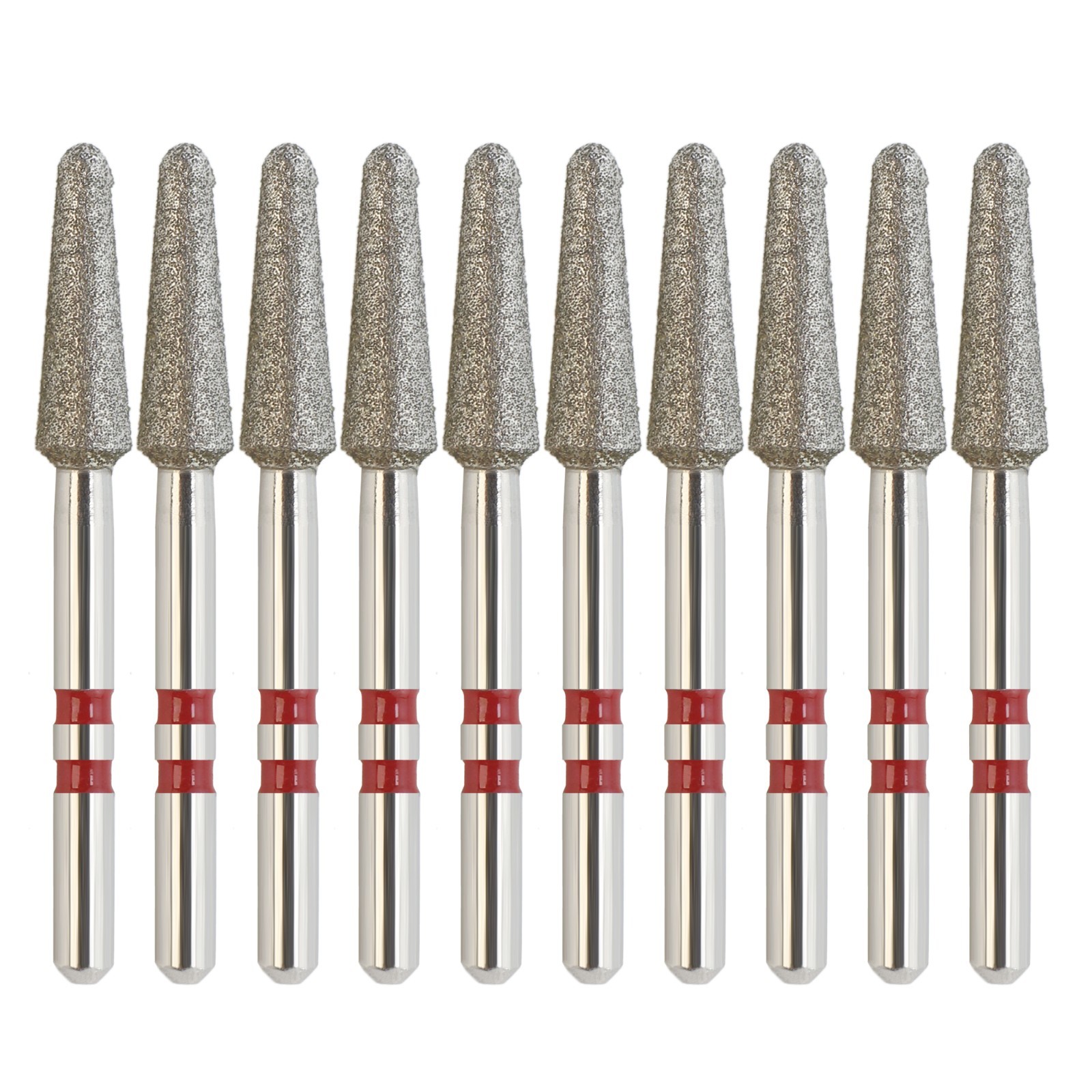 Zirconia Diamond Burs Dental FG High Speed Burr Football Round Fine Medium Grit