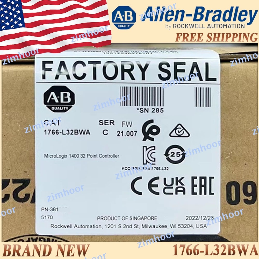 New Sealed 1766-L32BWA/C MicroLogix 32Point Controller 1766L32BWA serC Free Ship