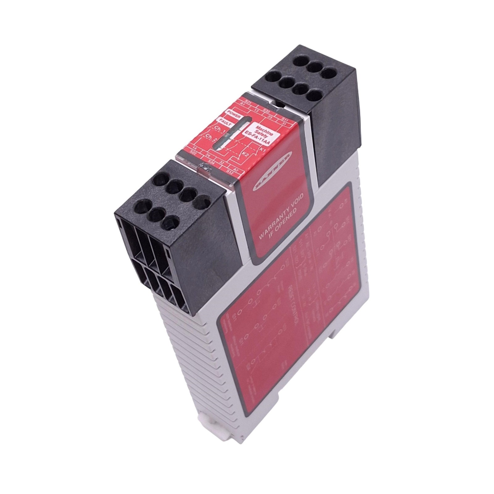 Banner ES-FA-11AA Safety Relay Module, 2-Channel, 1NC Aux, 24VAC/DC Input