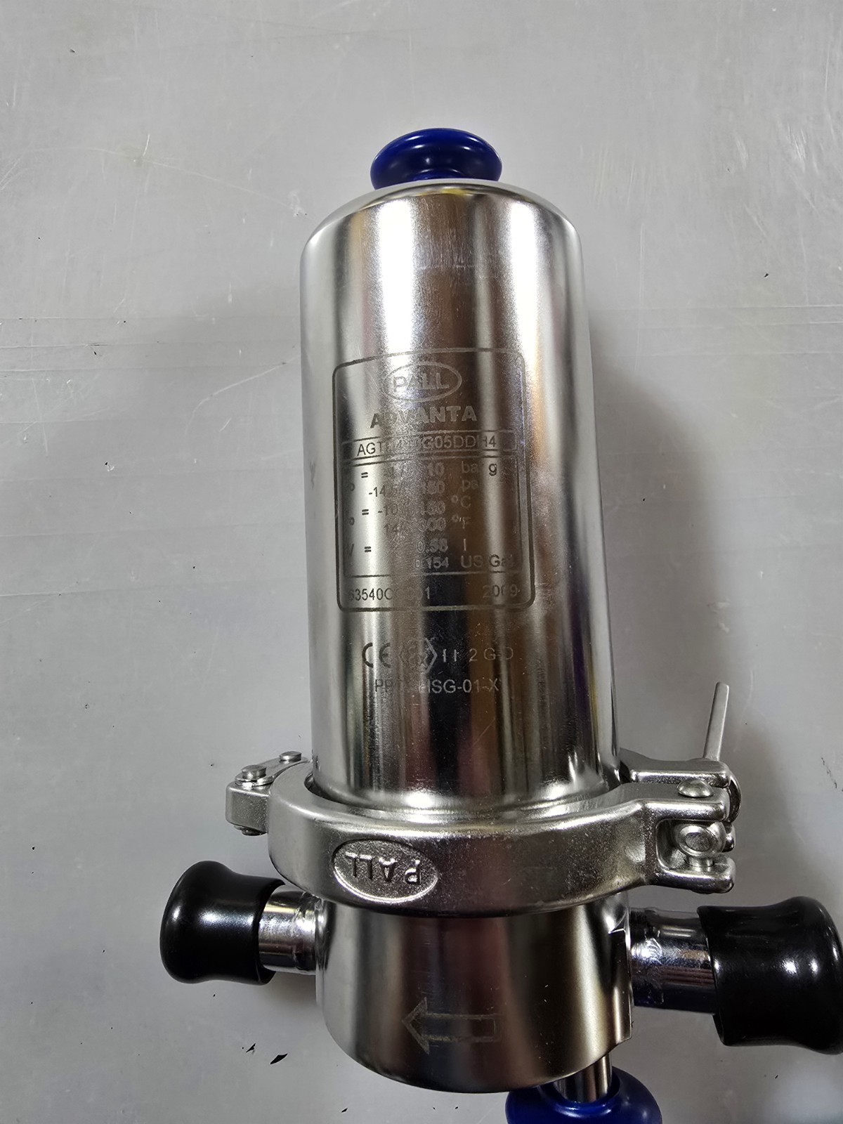 Pall Advanta SS Fluid Filtration Housing Single Cartridge AGTD440G05DDH4