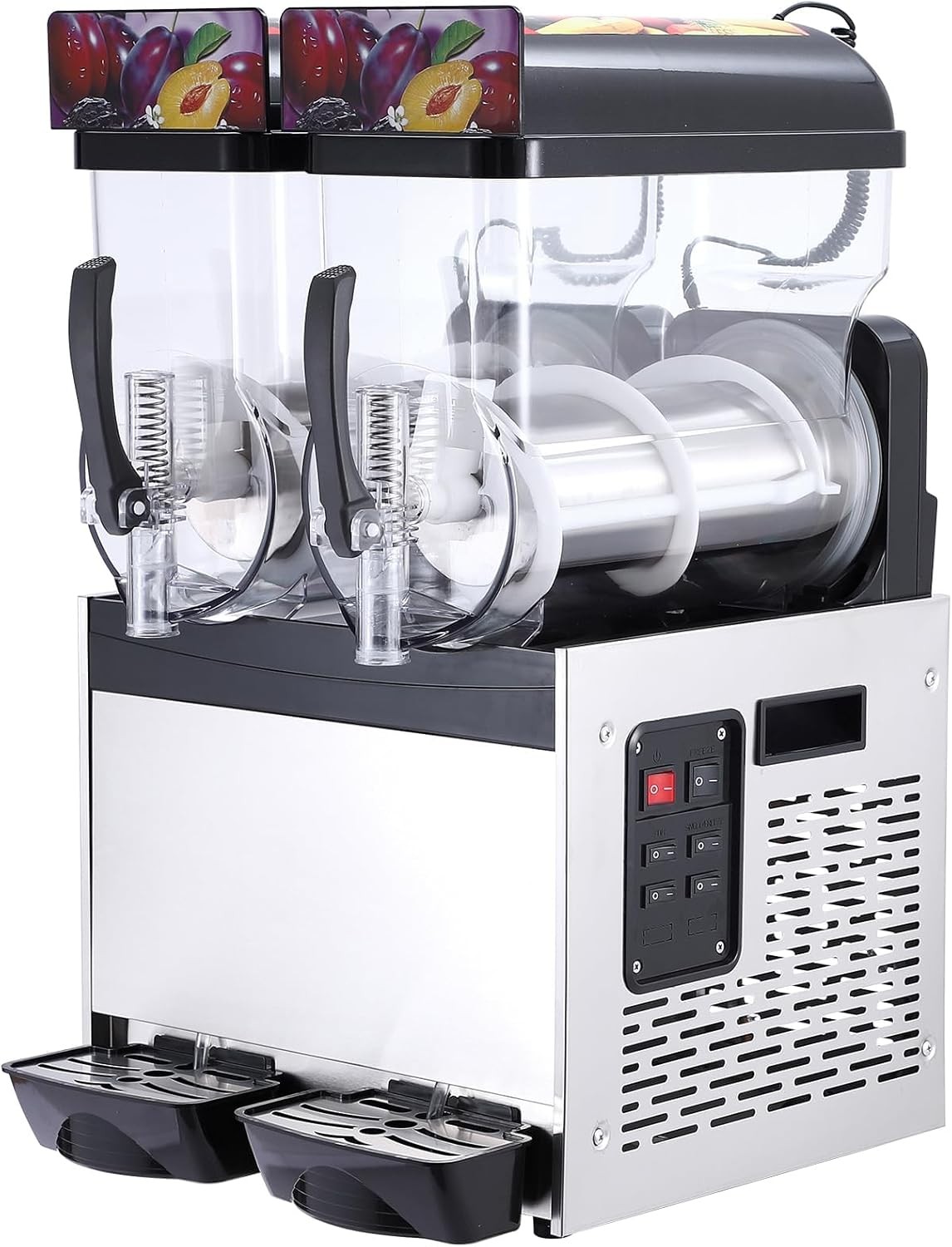 15L x 2 Tank Commercial Slushy Machine Margarita Smoothie Frozen Drink Maker
