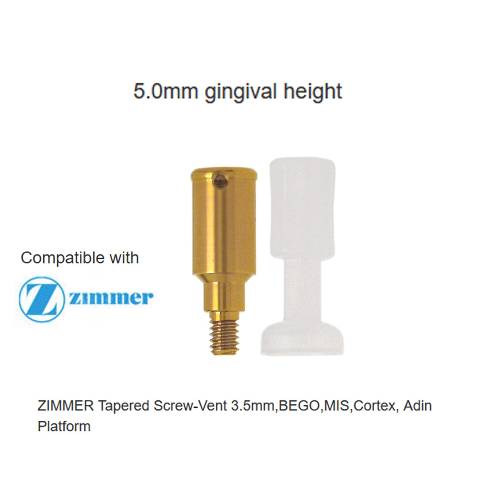US Zimmer TSV 3.5 Adin MIS ABT Locator Abutment fits Internal Hex Implant system