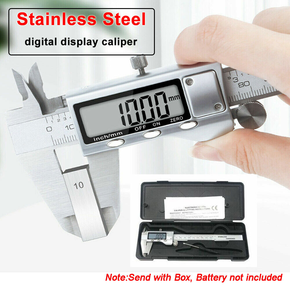 150mm Stainless Steel Digital Caliper Vernier Electronic Measuring Ruler Tool