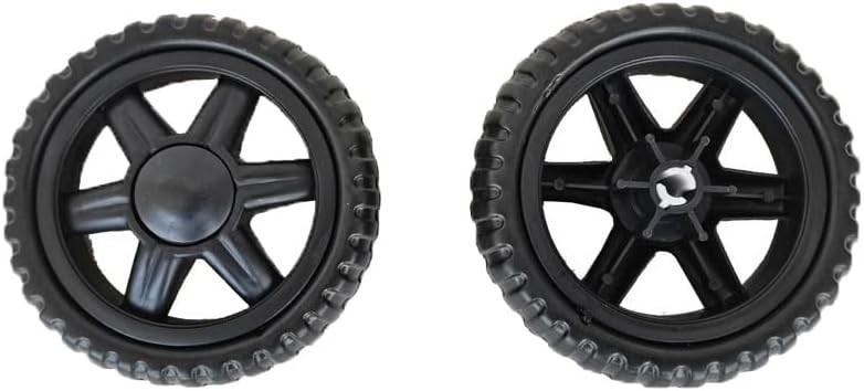 2 Pack Shopping Cart Wheels Replacement 5 inch Dia Rubber Foam Wheel Repair…