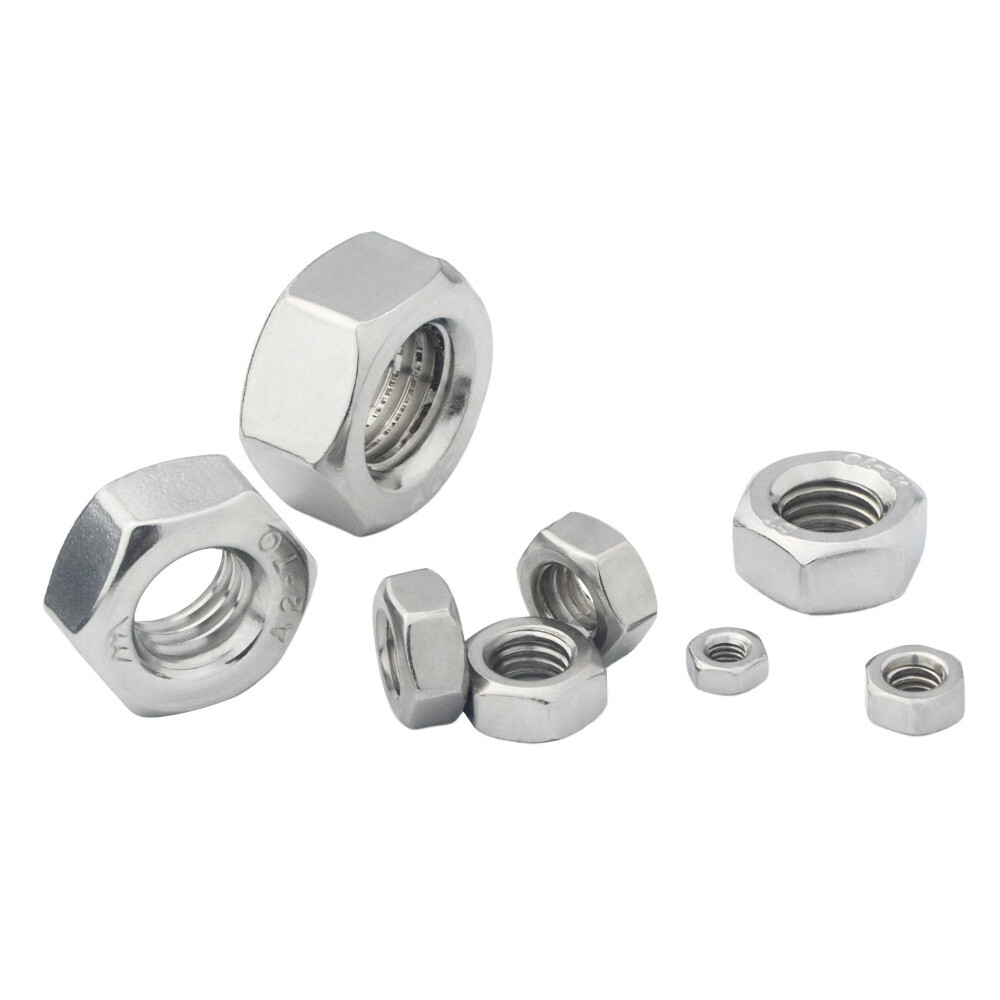 150 PCS Assorted Stainless Steel Hex Nuts Assortment Kit M3 M4 M5 M6 M8 M10 M12