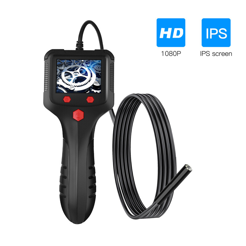 LED 1080P HD Handheld Industrial Endoscope 8mm Borescope Inspection Snake Camera