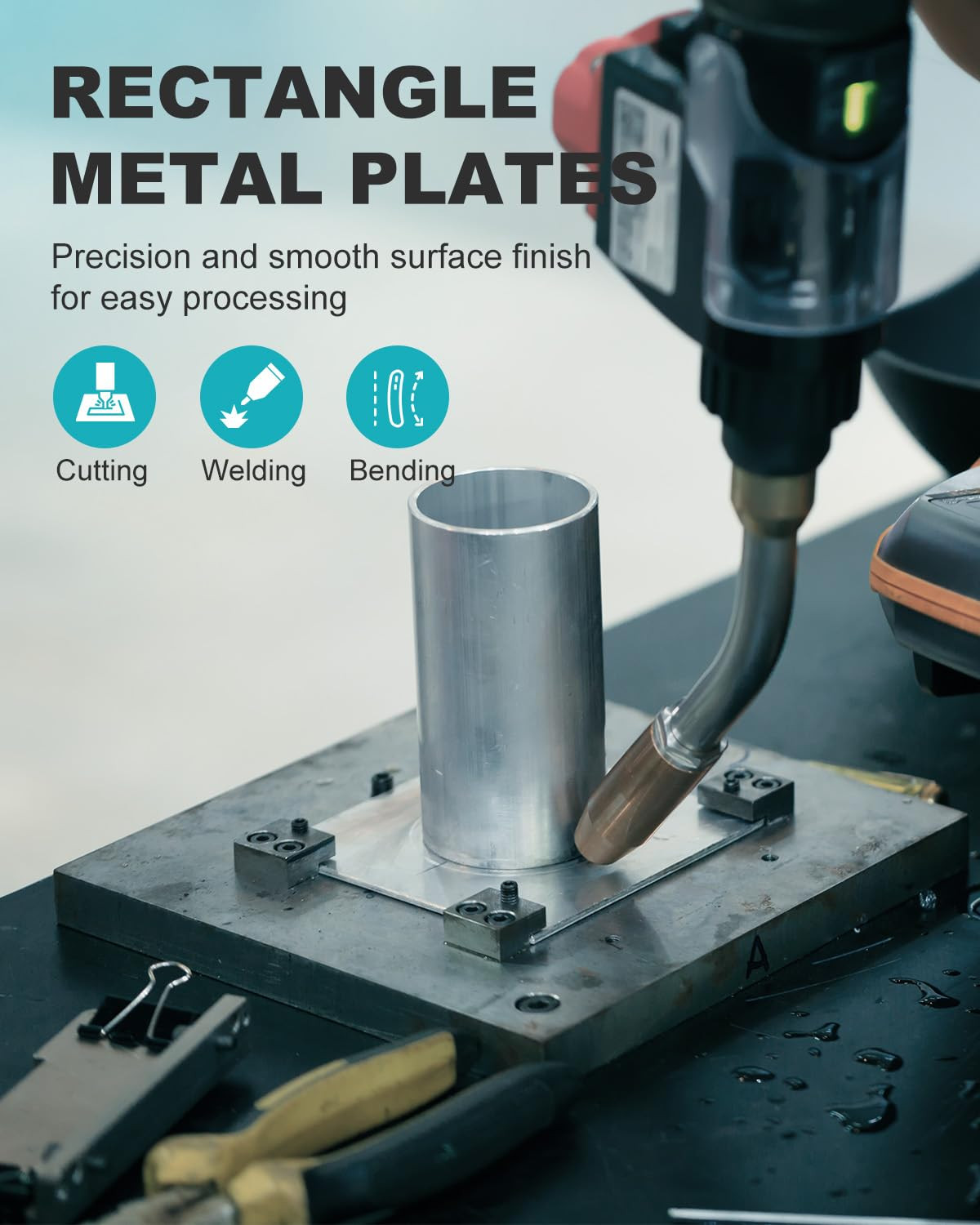 4 Pcs 16 Gauge Steel Sheets Metal Cold Rolled Steel Plate, 12″ X 4″ Weldable Met