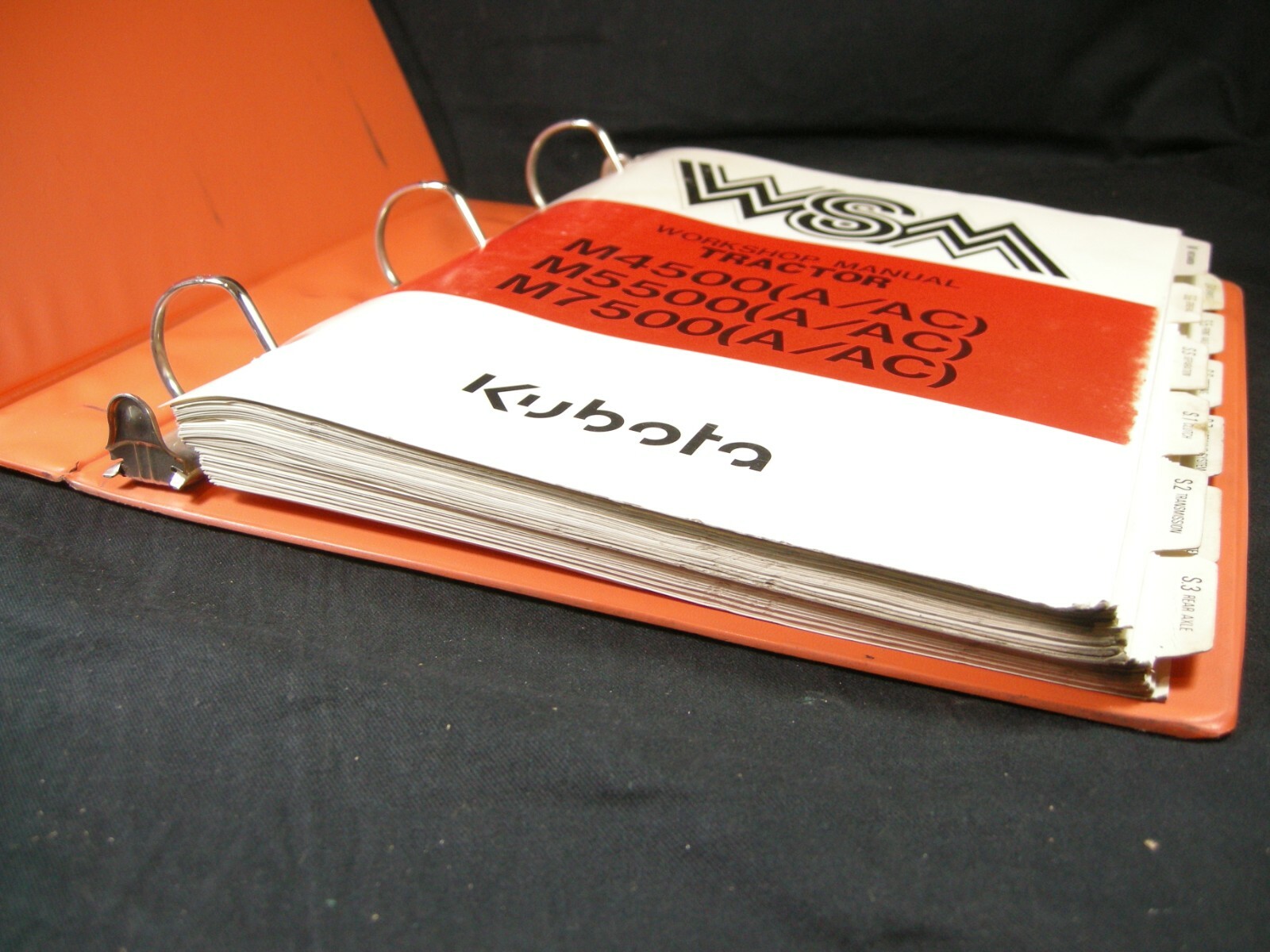 Kubota Tractor M4500A AC M5500A AC M7500A AC Service Manual Workshop Repair Book