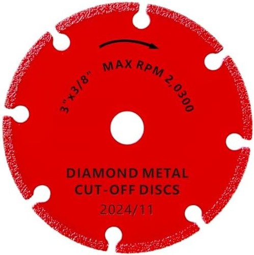 FOXBC 3 Inch Diamond Cut Off Wheel with 5000+ Metal Cutting on Rebar, Stainle…