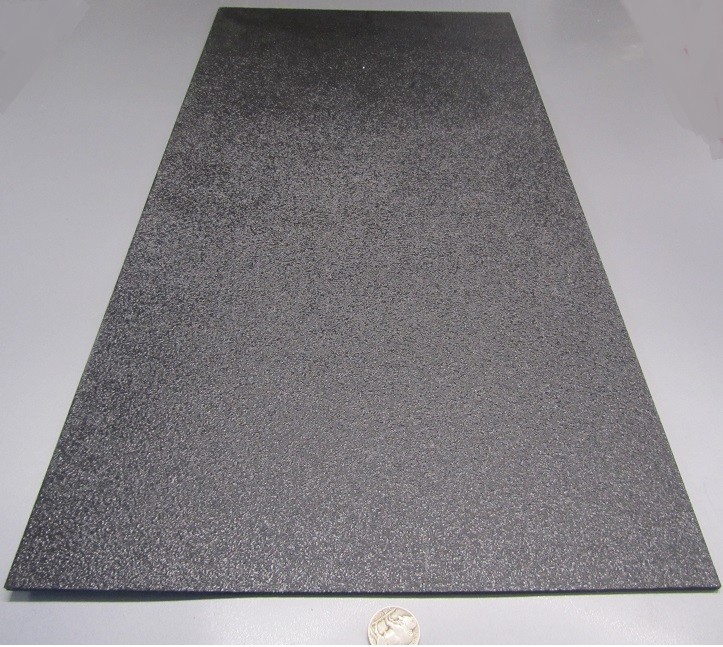 Black ABS Sheet 1/8″ (.125″) X 12″ X 24″ Haircell Textured One Side, 2 Units