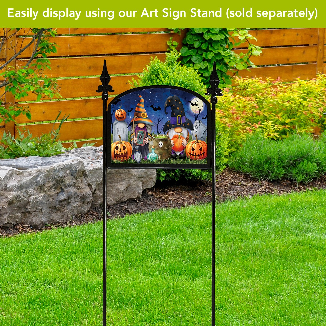 Briarwood Lane Halloween Gnomes Acrylic Art Sign 8.25×10.25