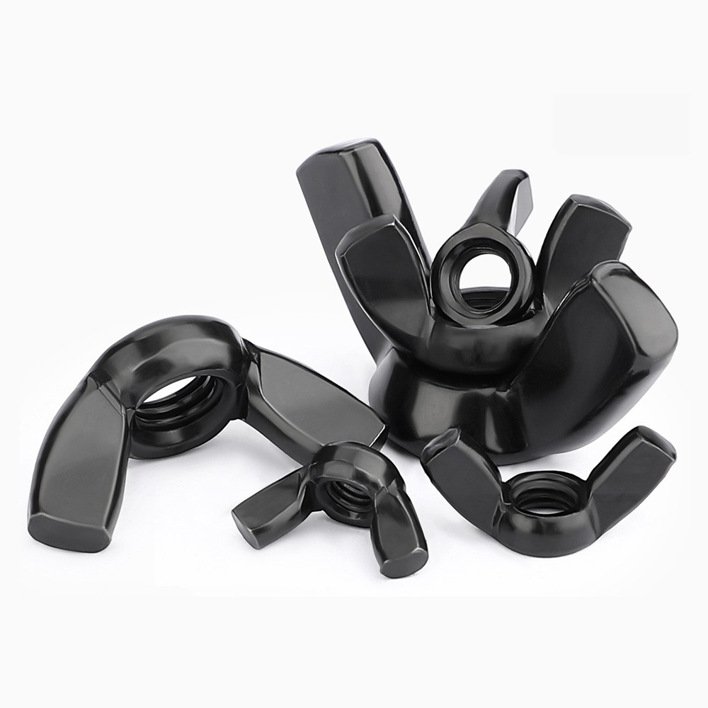 Black Wing Nut M3 M4 M5 M6 M8 M10 M12 M14 M16 304 Stainless Steel Butterfly Nut