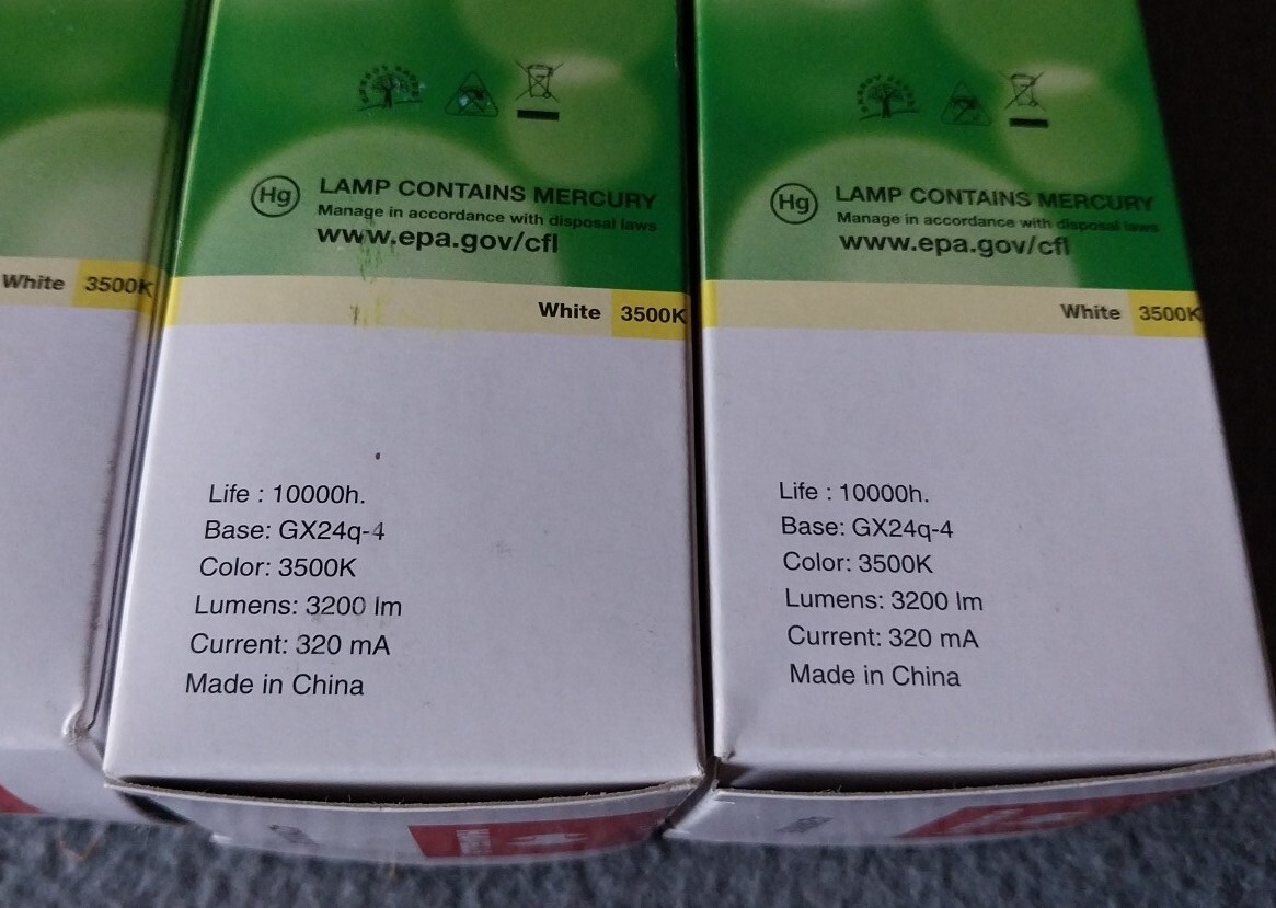 Lot Of Havells LYNX-TE 42 W Eco-line 10000 Hours GX24q-4 Pin 3200 lm 320 mA Bulb
