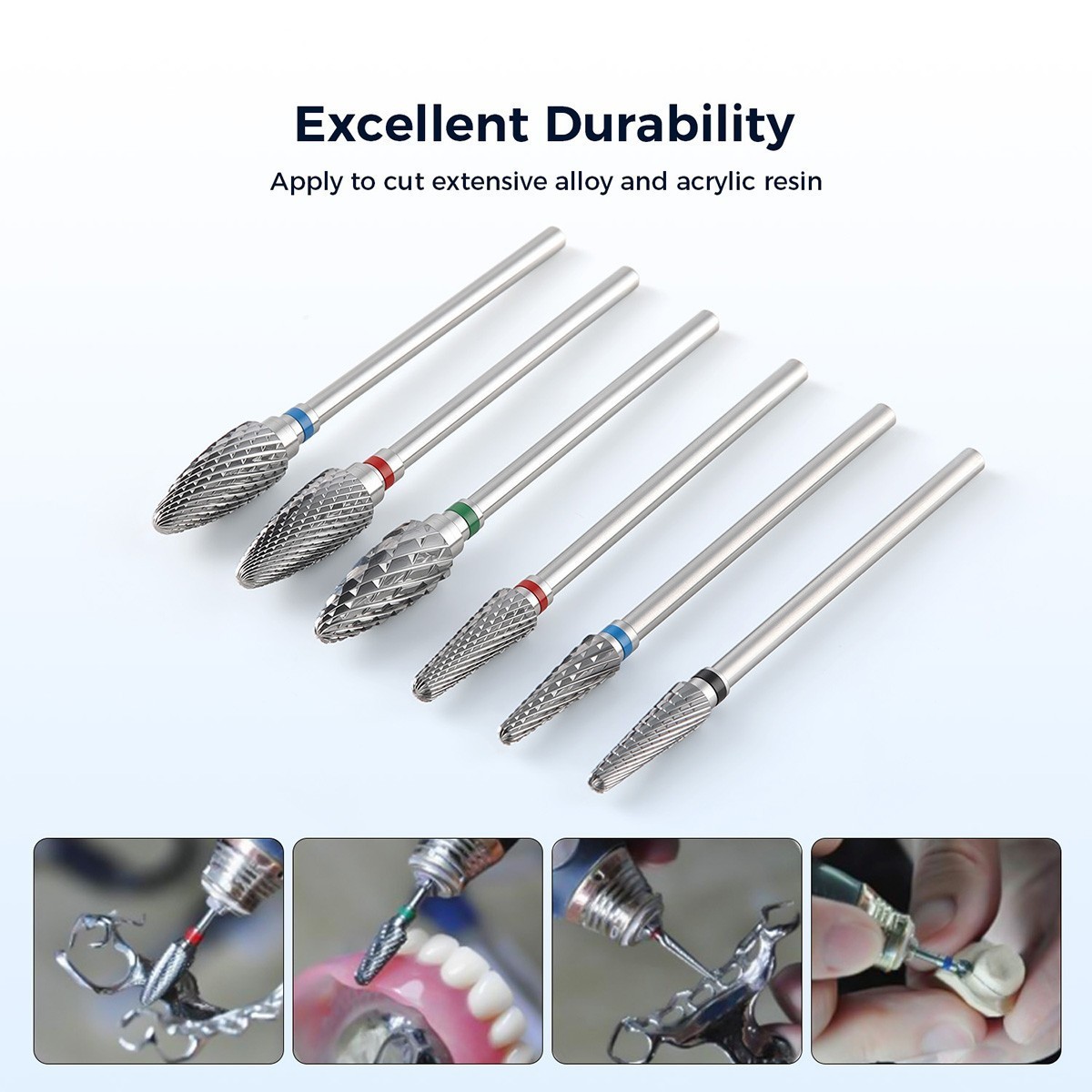 Dental Low Speed Tungsten Carbide Burs Steel HP 2.35mm Polishing Cutting Bur