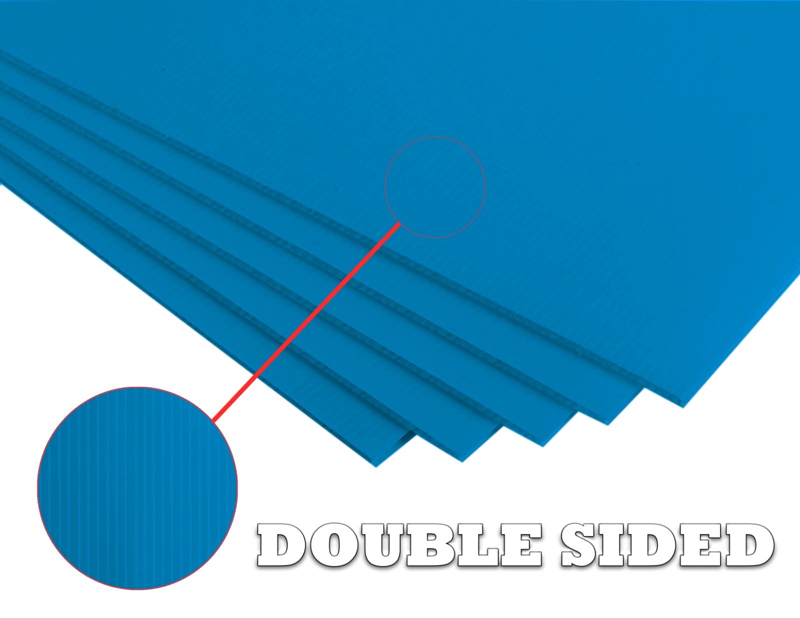 4mm Corrugated Plastic Sheets 18×24 24×36 24×48 36×36 Many Colors Coroplast Sign