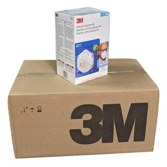 NEW! 8 BXS 3M 8511 N95 Particulate Respirator Protection Masks Exhalation Valve