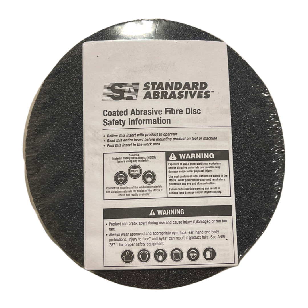 Standard Abrasives 5″ x 7/8″ Resin Fiber Discs 80 Grit Zirconia 25 Pack