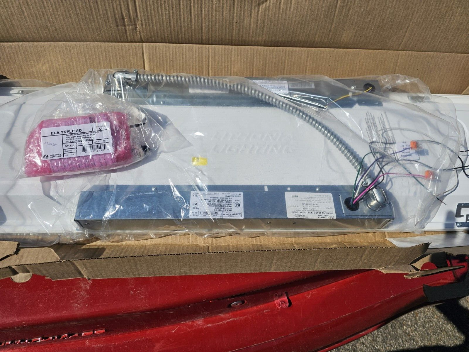 Lithonia Large Emergency Light. Interior Flush Mount. Ps1055lcp & Ps1555lcp