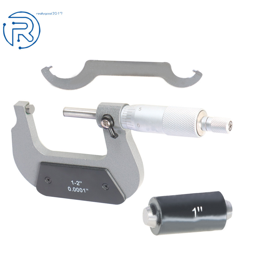 1-2 in Precision Outside Micrometer 0.0001″ Carbide Tipped