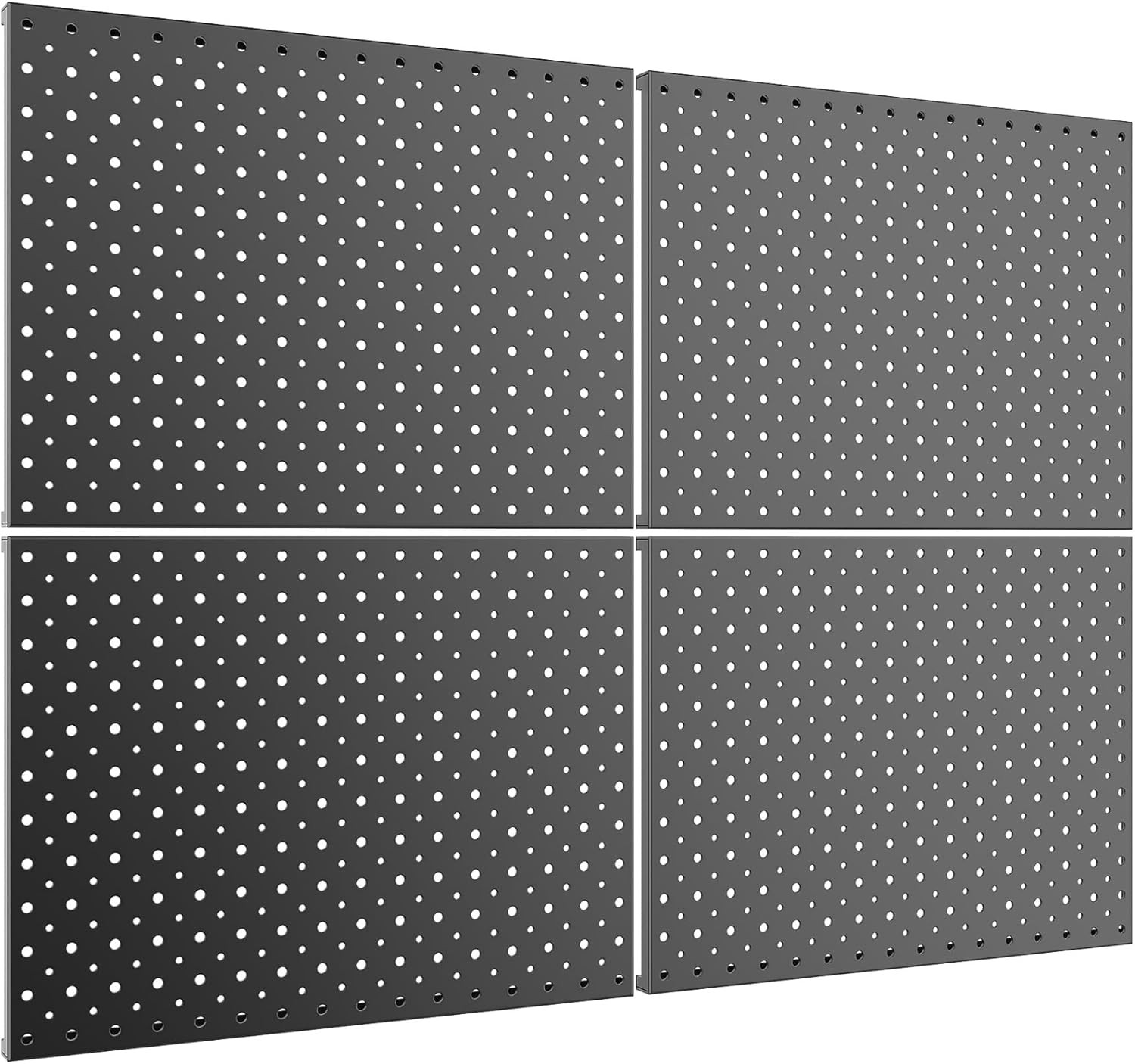 4 PCS 12″X16″ Metal Pegboard Panels for Garage, Workbench, Shop, Tool Organizer