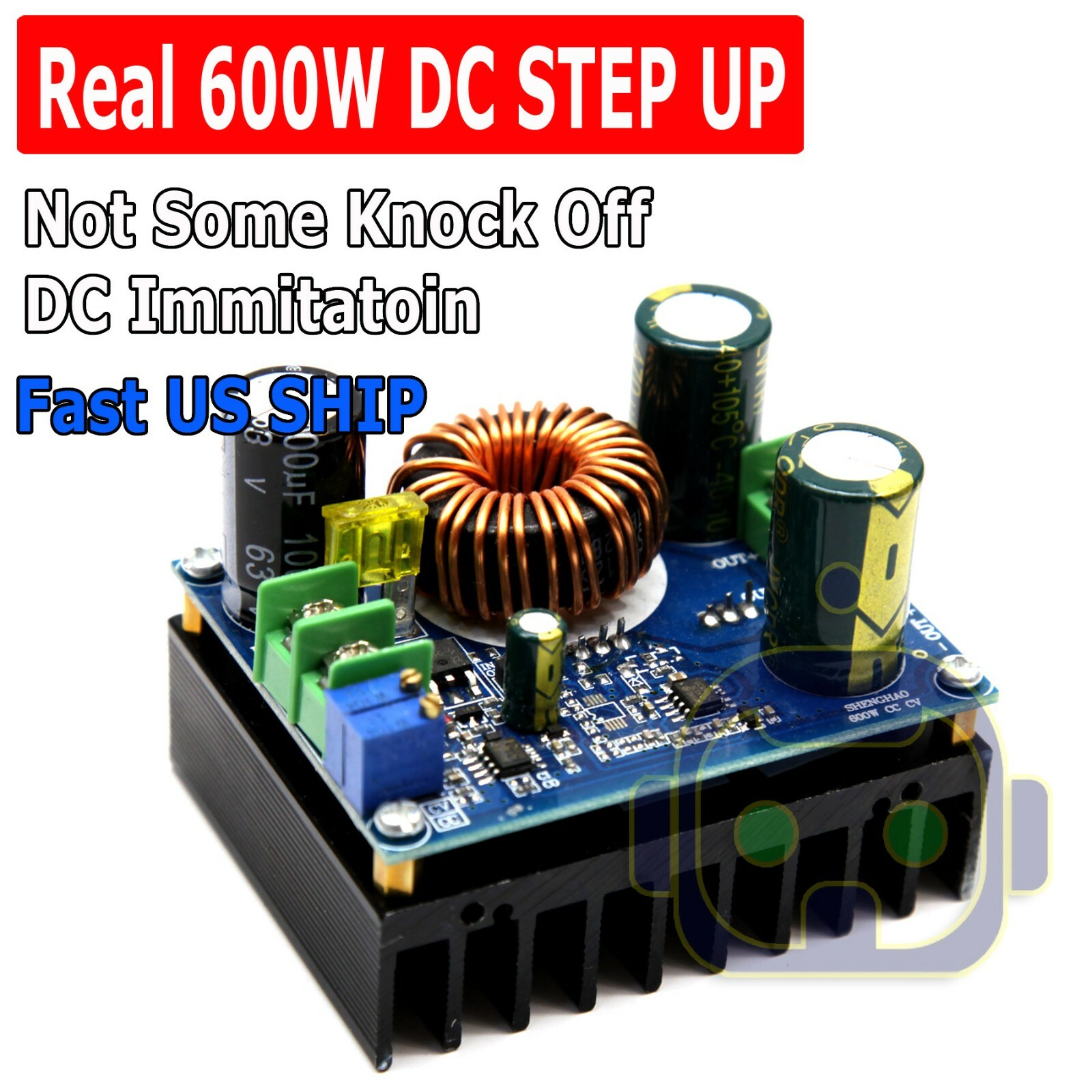 600W DC-DC Step Up Boost Buck Voltage Converter Power Supply Module 16A