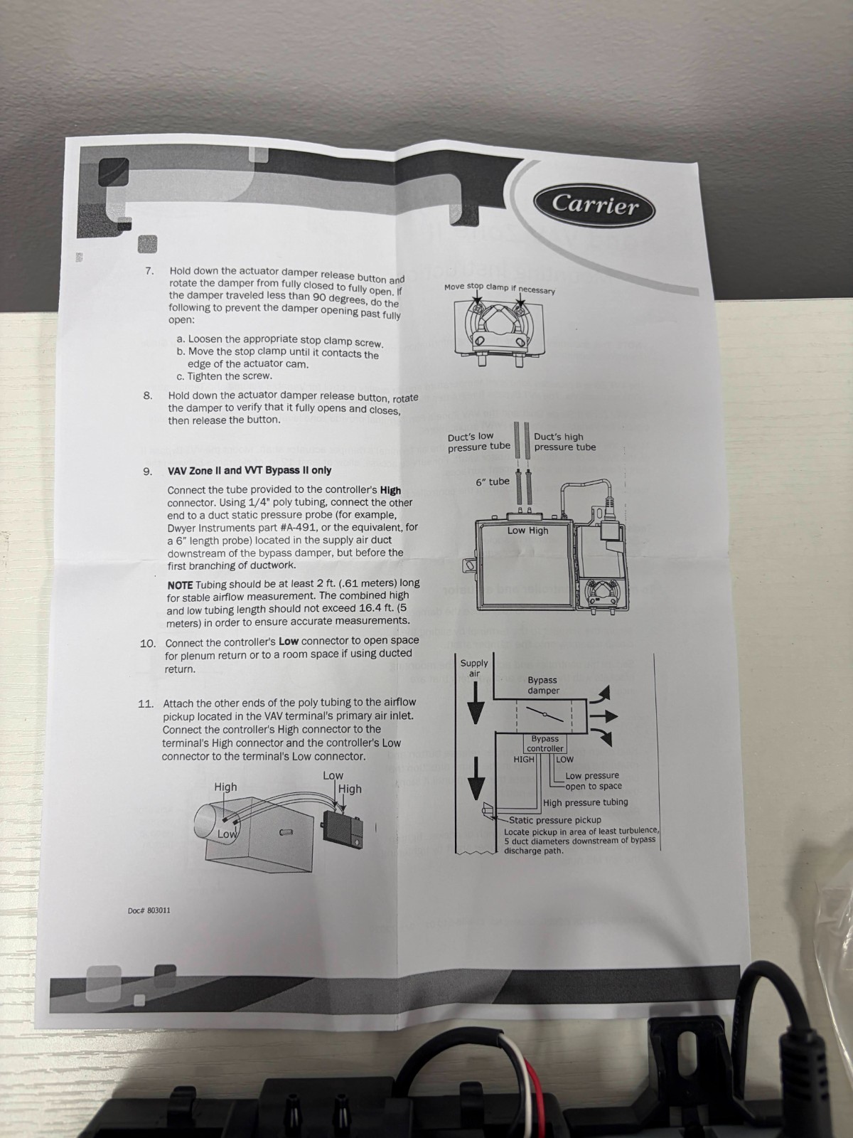 OPN-VAVB1-02 Carrier VAV Zone II Single Duct Controller