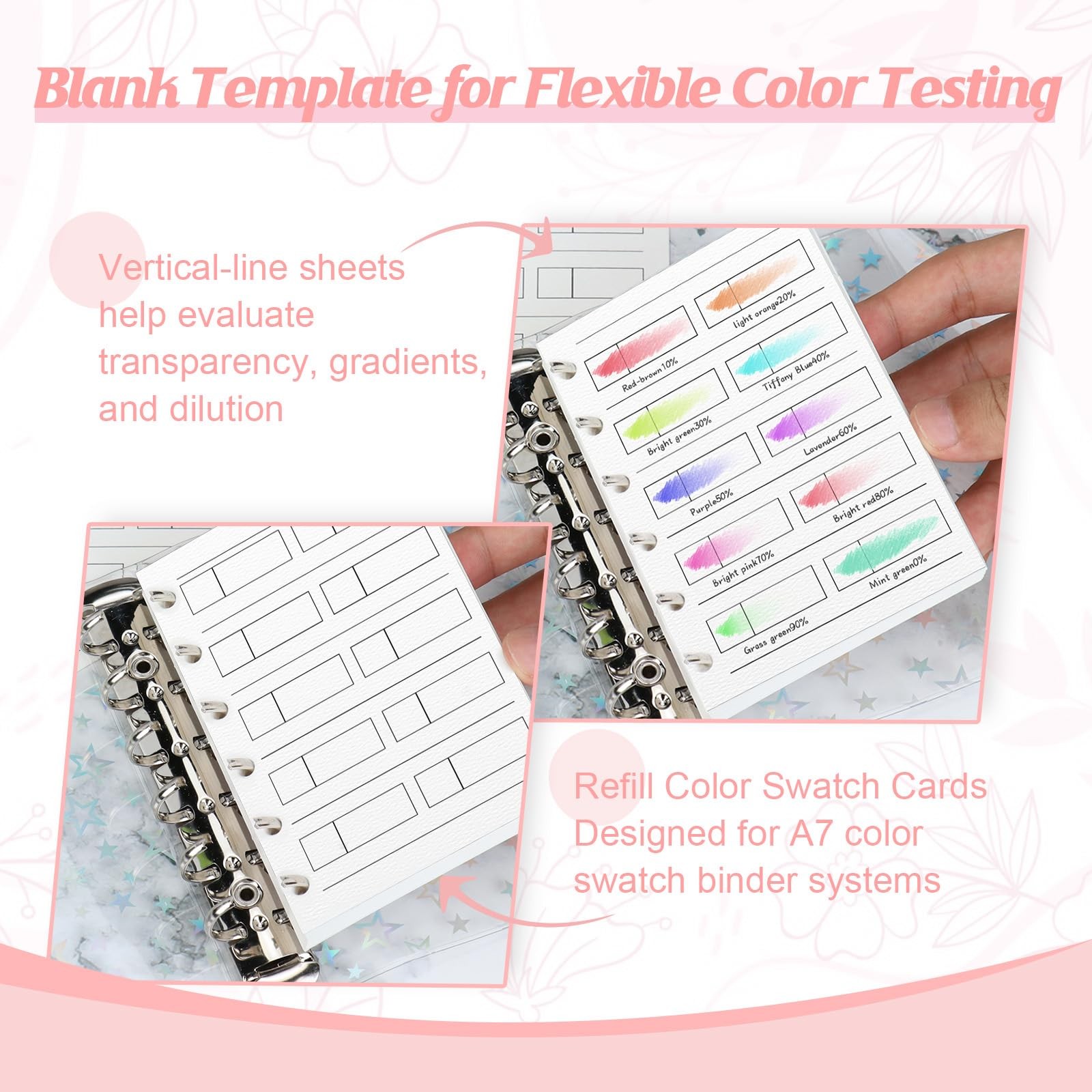 SKLENICE Inner Measure Transparency Swatch Cards
