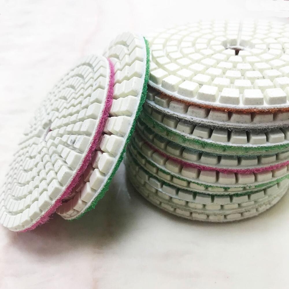 Wet polisher Grinder 4″ & 5″ Diamond Polishing Pads stone concrete grinding disc