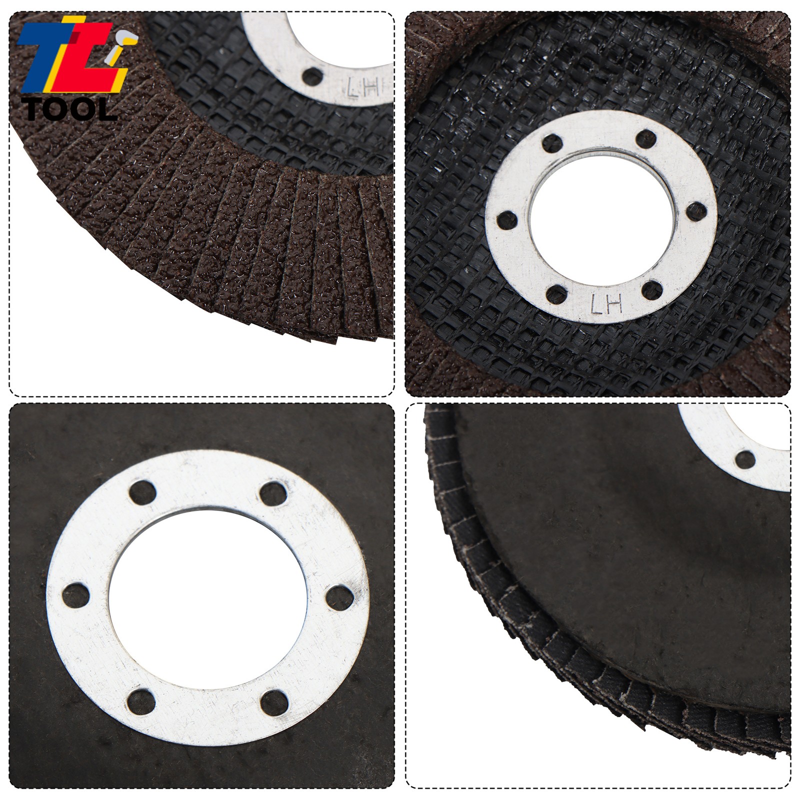 100 PCS 4-1/2″×7/8″ 40 Grit Premium Zirconia Flap Disc Sanding Grinding