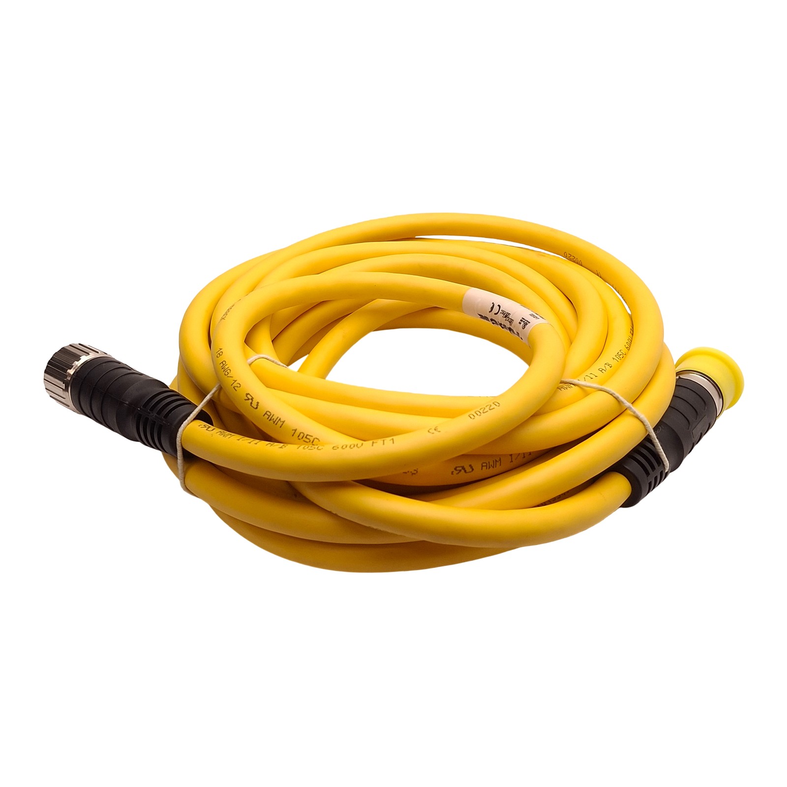 Turck CSSM CKM 12-12-6/S101 Cordset, 12-Pin M23 Male to Female, 300VAC 6A, 6m