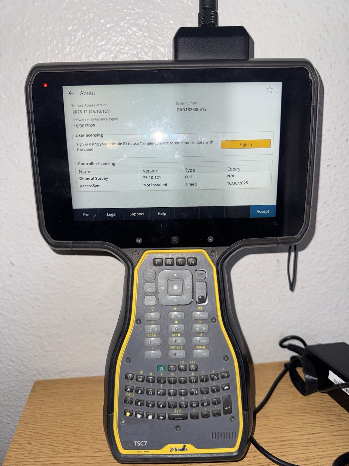 Trimble TSC7 GPS Robotic Total Station Data Collector Access 2025 w/ EM120 Radio