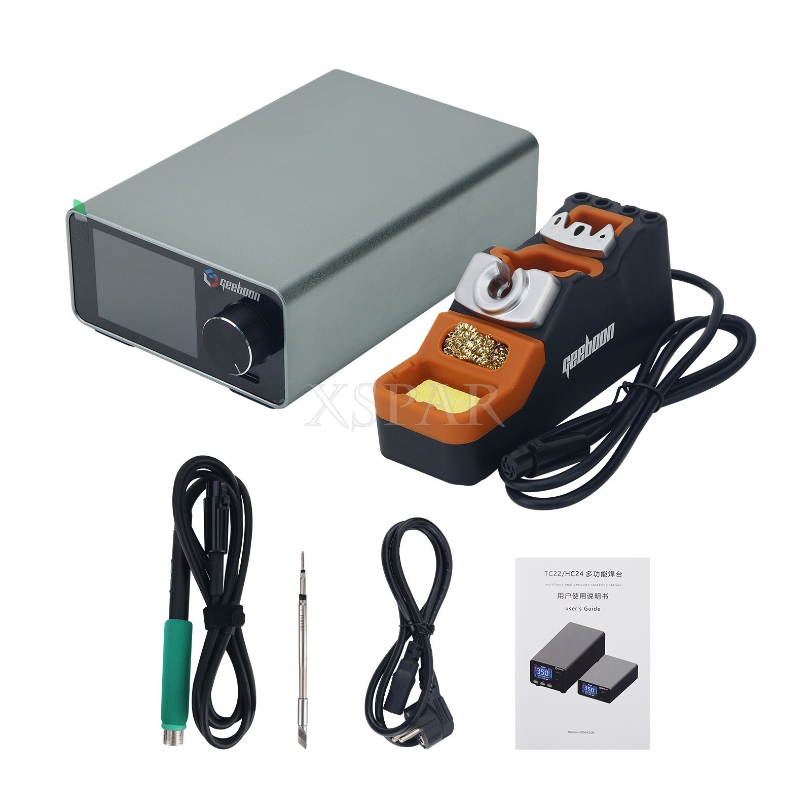GEEBOON TC22 240W Soldering Station SDC02 Soldering Iron Stand Kit +C245 Tip USA