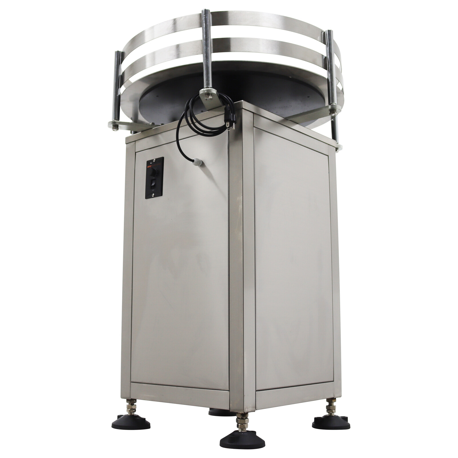 Automatic Bottle Collecting Machine Bottle Organizer Table Rotary 23.6inch 110V