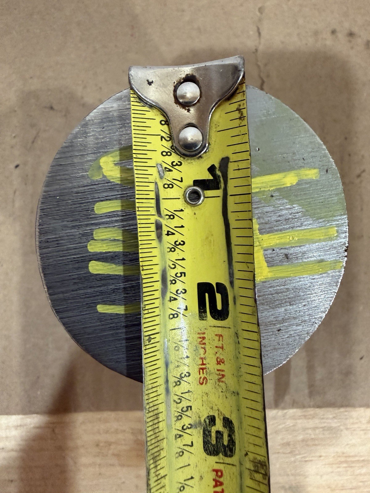 One Piece 4140 Hot Rolled Steel Bar Round Stock Heat Treated 2 1/2” OD x ~3 7/8”
