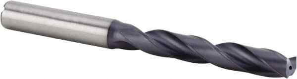 Kennametal 4054525 Jobber Length Carbide Drill Bit: 0.348″ Diam, 140°, 4″OAL