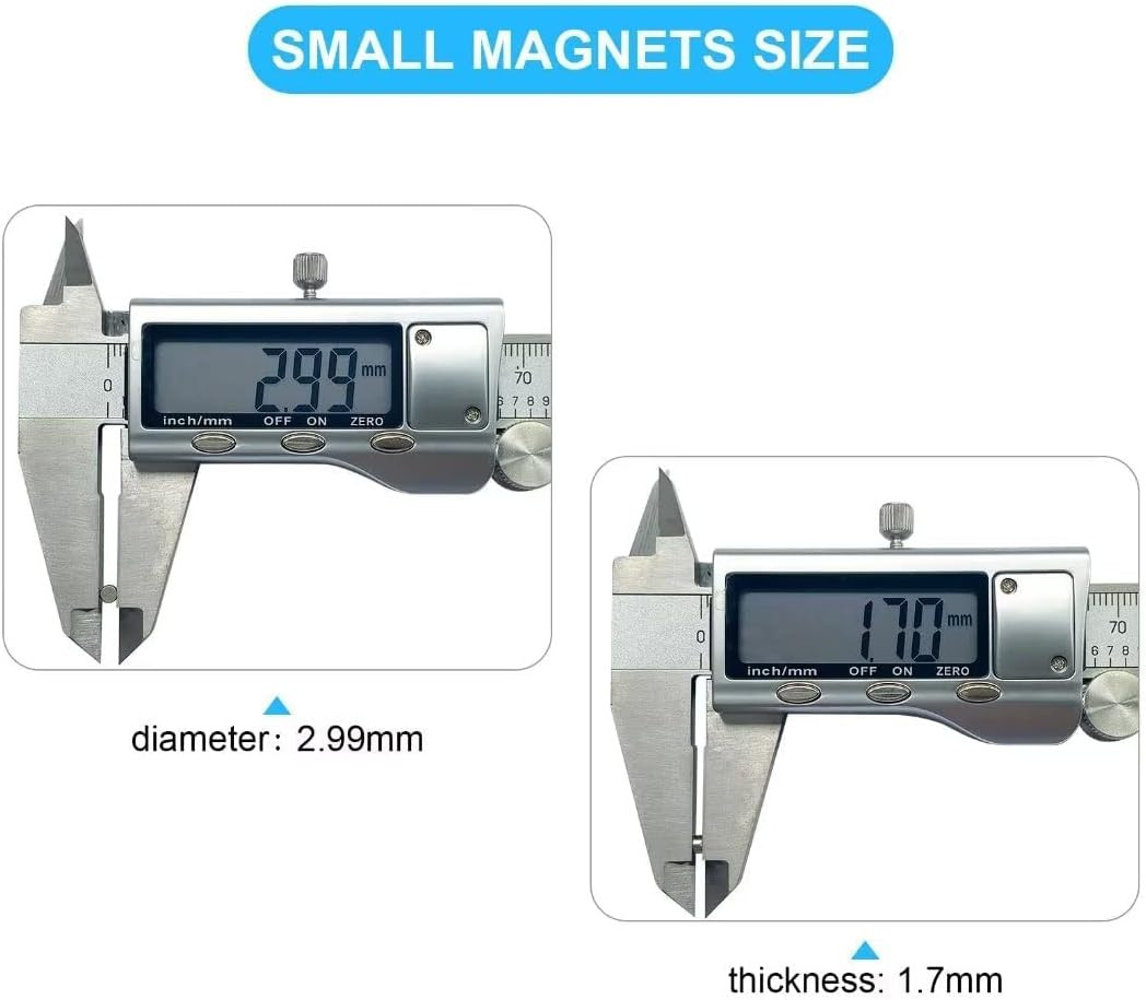200Pcs Small Magnets, 3X2 Mm Mini Tiny round Magnet, Micro Neodymium Magnets …