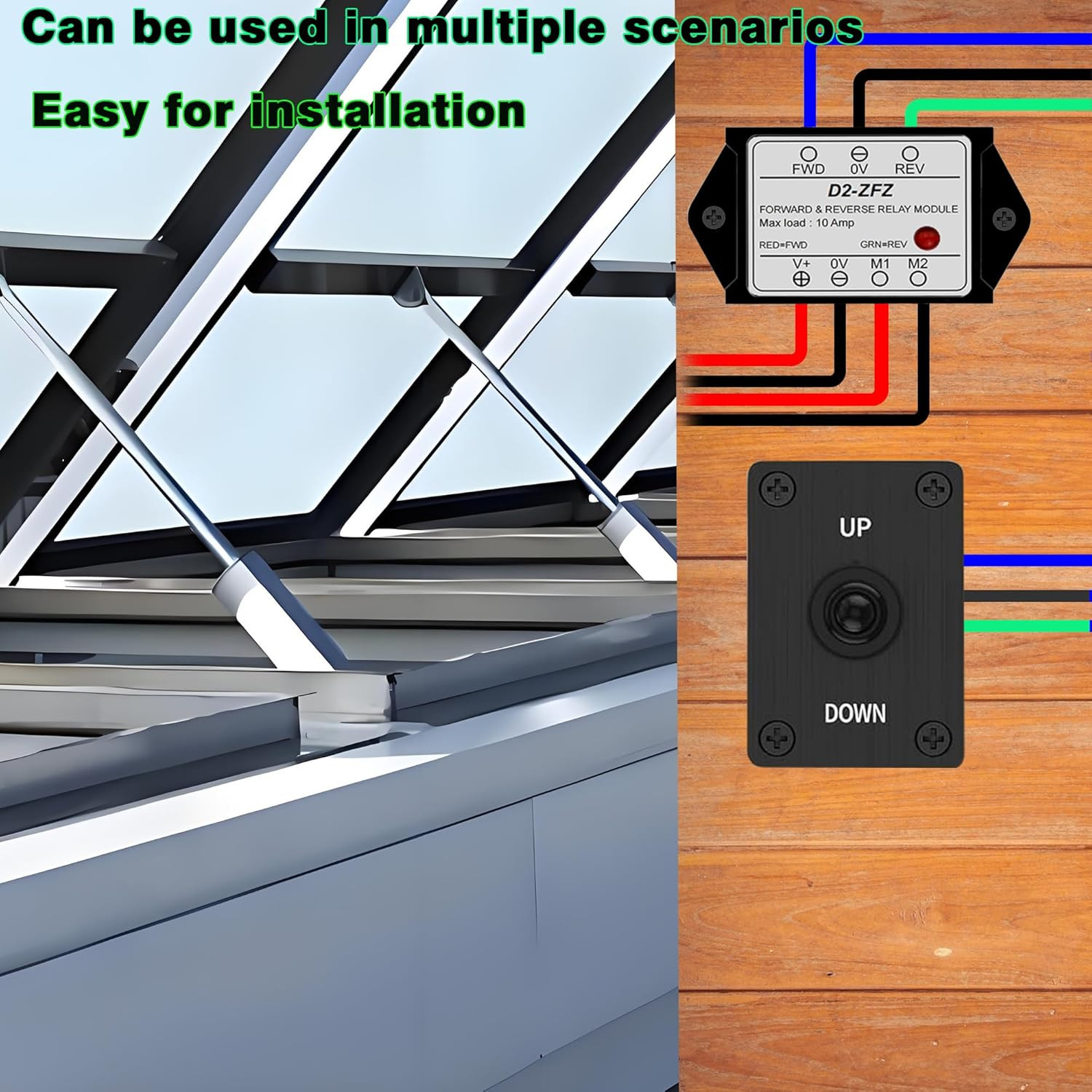 DC12 V Forward/Reverse Relay Module,Linear Actuator Forward/Reverse Relay Module