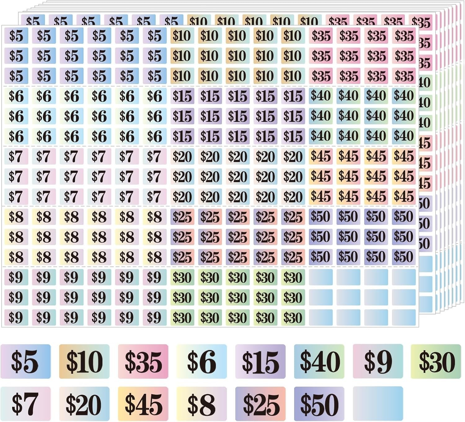 Garage Sale Stickers, 4050 Pcs 1/2″ X 3/4″ Rectangle Price Labels