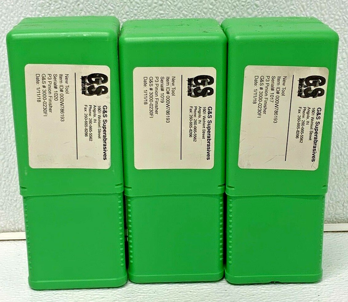 G & S Superabrasives 000W786193 Lot Of 3 Honing Tool Finisher 248D
