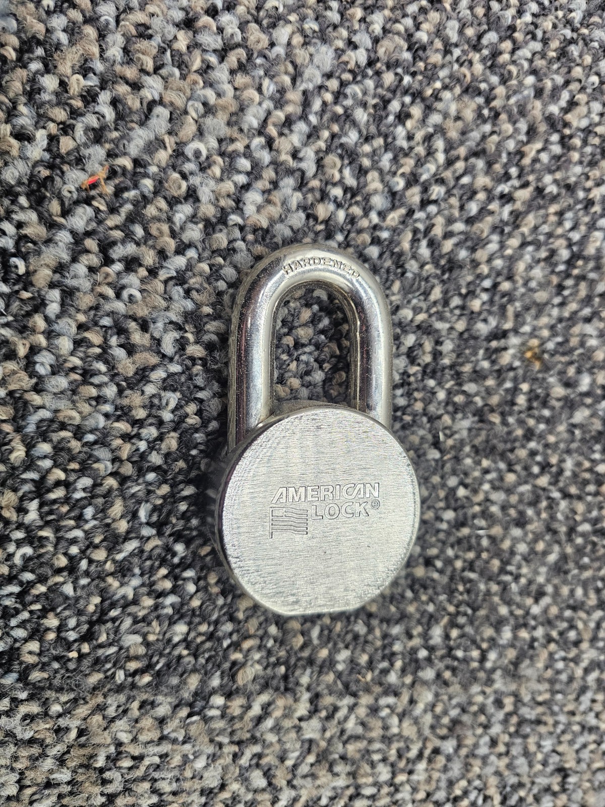American Lock AH10KA Heavy Duty Solid Steel Chrome Plated Padlock