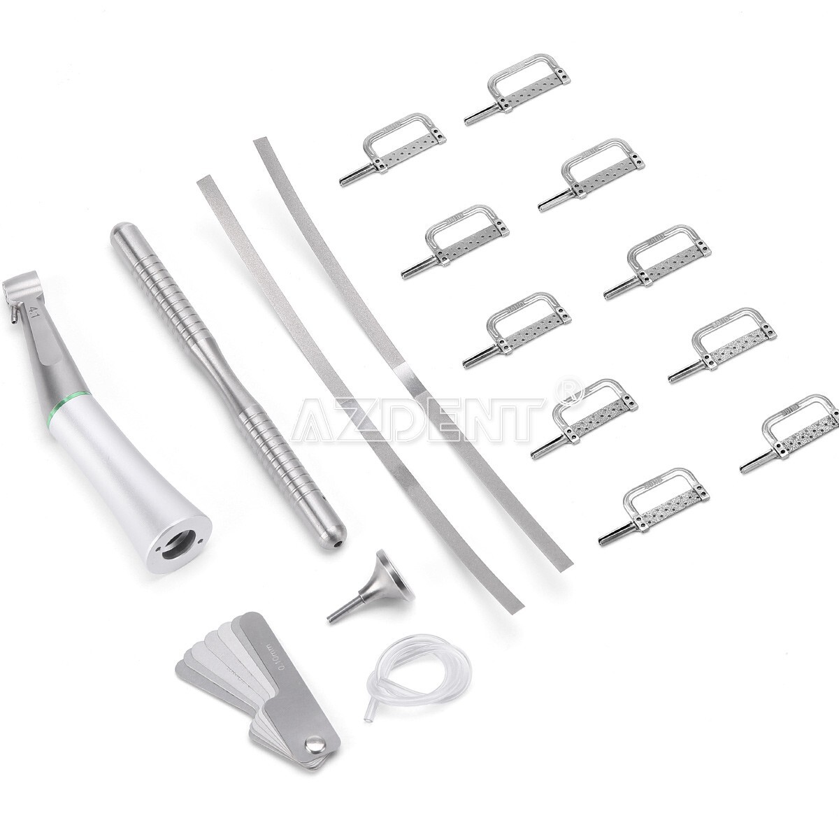 AZDENT Dental 4:1 Reduction IPR Contra Angle Handpiece Interproximal Strips Kit
