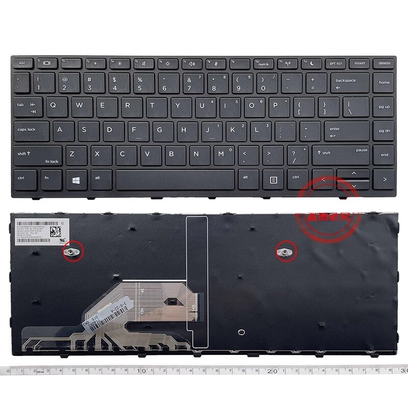 US Black Frame Keyboard Non-Backlit for HP ZHAN 66 Pro G1 Laptop Keyboard *le