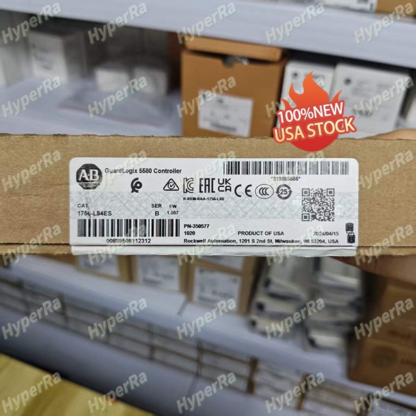 New Allen-Bradley 1756-L84ES Industrial Safety PLC Processor Unit