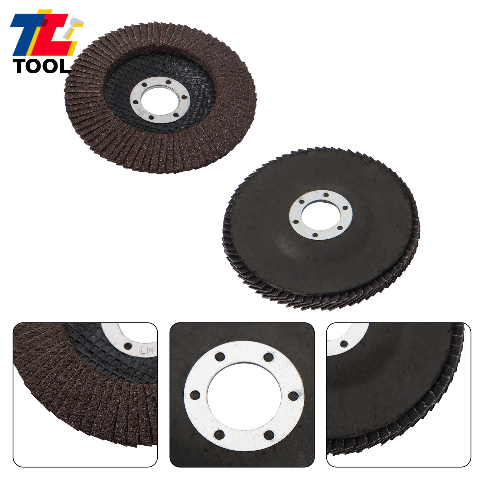 100 PCS 4-1/2″×7/8″ 40 Grit Premium Zirconia Flap Disc Sanding Grinding